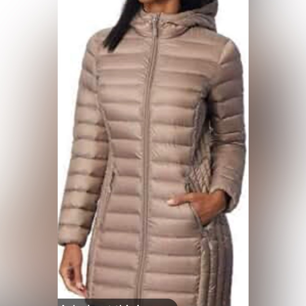 AVENTURE size SMALL Tan Puffer Jacket with Hood